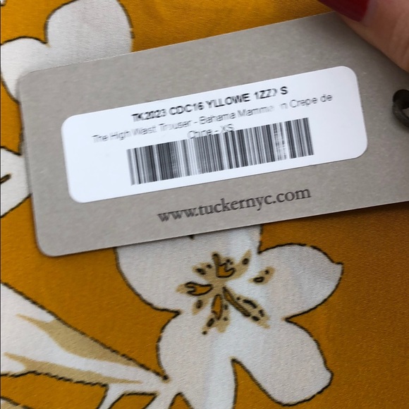 NEW • Tucker NYC • The High Waist Trouser Yellow - Picture 7 of 8